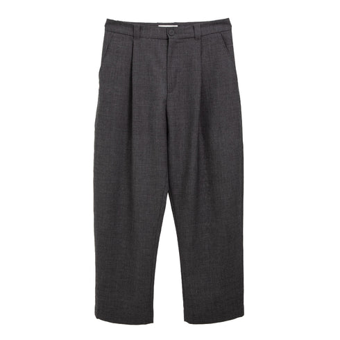 Studio Nicholson Tuck Tropical Wool Pant Tarmac 787 Degli Uberti